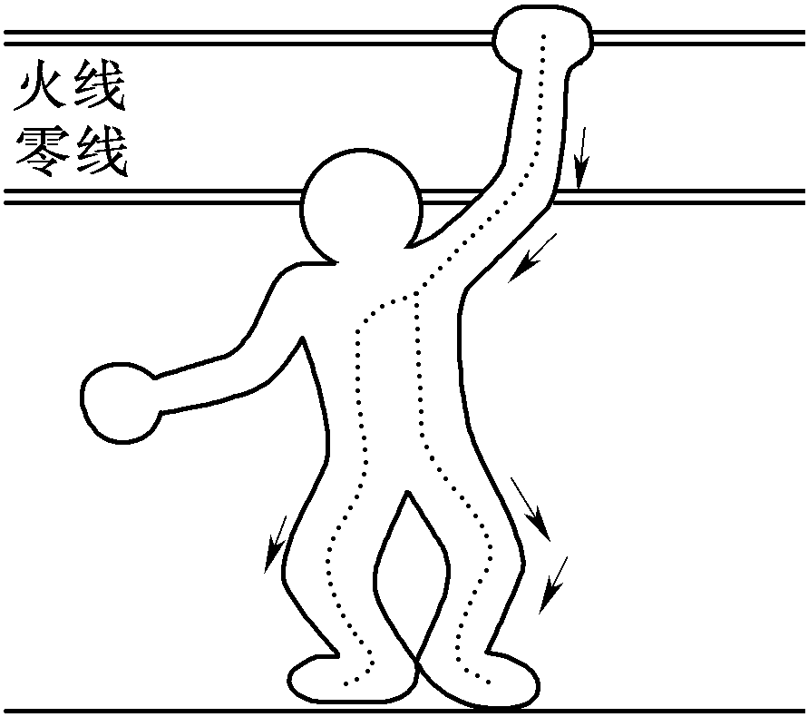 1.单相触电